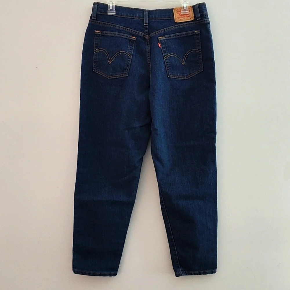 Levi's Classic Slim Tapered Stretch 512 Jeans Size 16S Dark Wash Casual Western - Picture 2 of 13